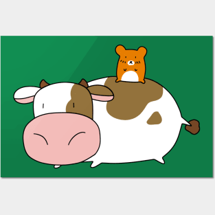 Cow and Hamster Posters and Art